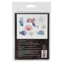 Vellen Krimpfolie met Motieven Zeemeermin, 4st.