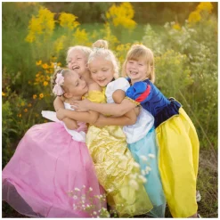 Verkleedjurk Belle Goud - 3-4 Jaar