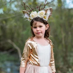 Verkleedjurk en Haarstuk Hert, 5-6 jaar