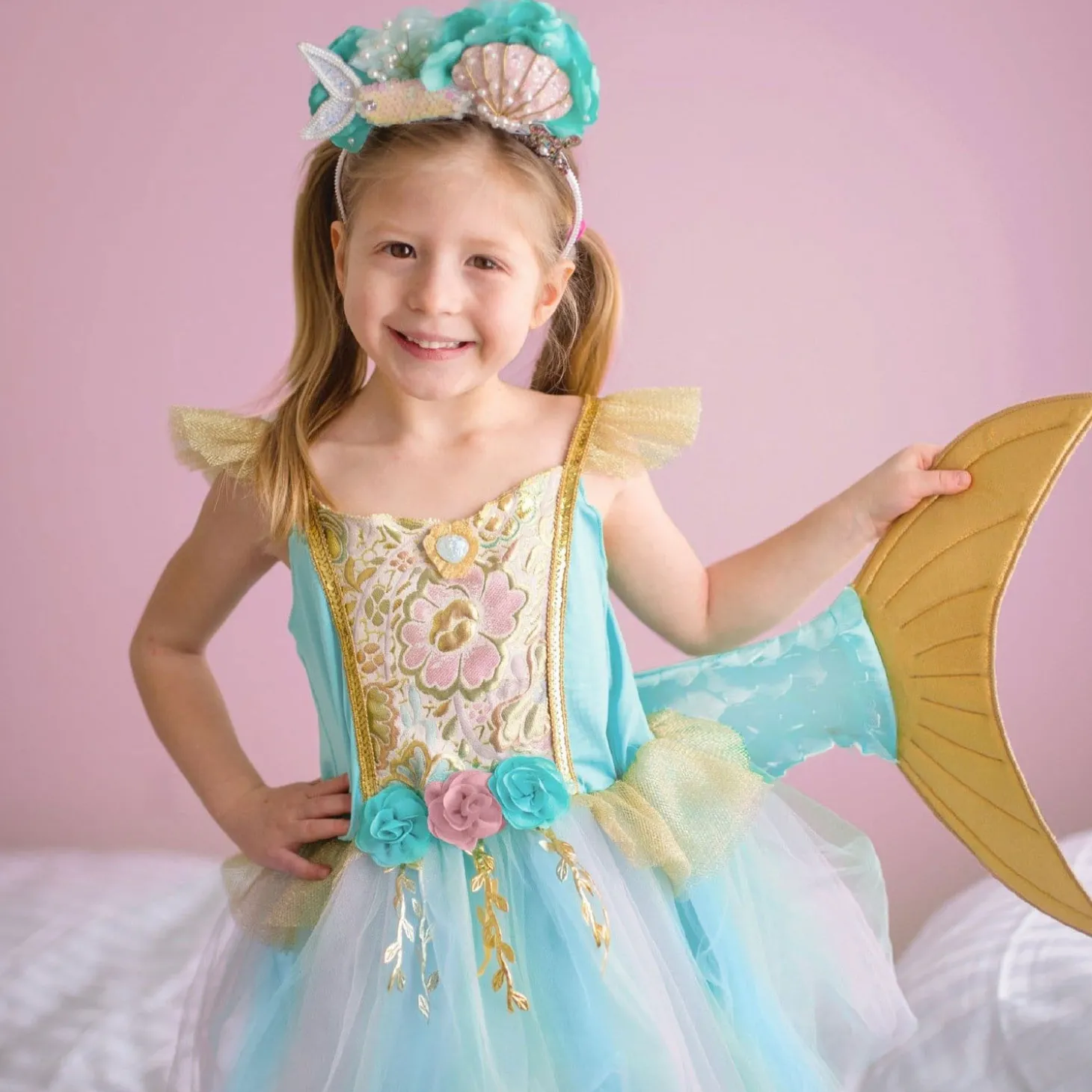 Verkleedjurk Zeemeermin met Staart, 5-6 jaar