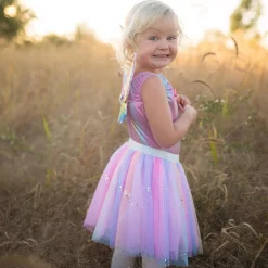 Verkleedset Regenboog Pailletten, 4-6 jaar
