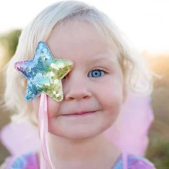 Verkleedset Regenboog Pailletten, 4-6 jaar