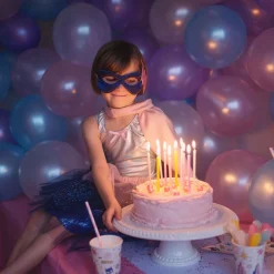 Verkleedset Super-Duper Heldin Roze/Marineblauw, 4-6 jaar