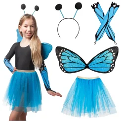 Verkleedset Vlinder Blauw