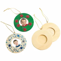 Versier je eigen Houten Fotolijst Kersthanger, Set van 12 stuks