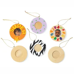 Versier je eigen Houten Fotolijst Kersthanger, Set van 12 stuks