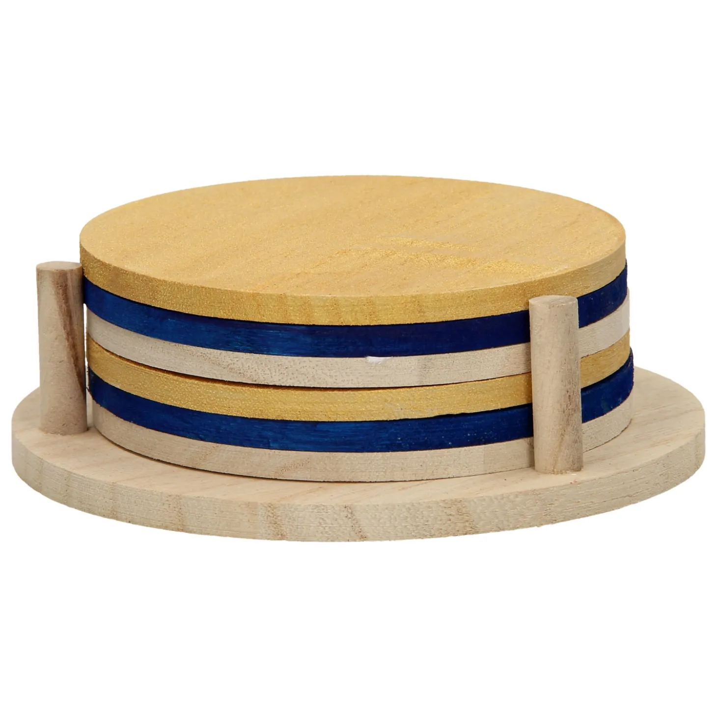 Versier je eigen Houten Onderzetters, 6st.