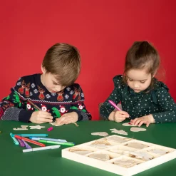 Versier je Houten Kerst Hangers, 72st.
