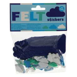 Viltstickers - Wolkjes, 200st.