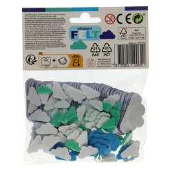 Viltstickers - Wolkjes, 200st.