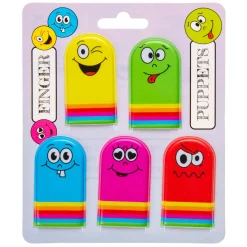 Vingerpoppetjes Gezichtjes, 5st.