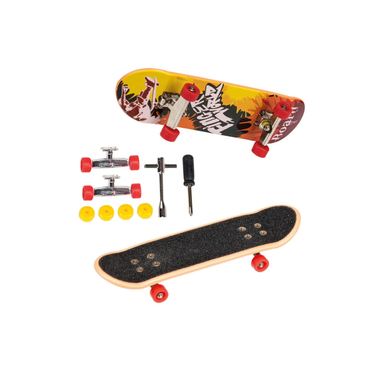Vingerskateboard of BMX Fiets met Skatebaan