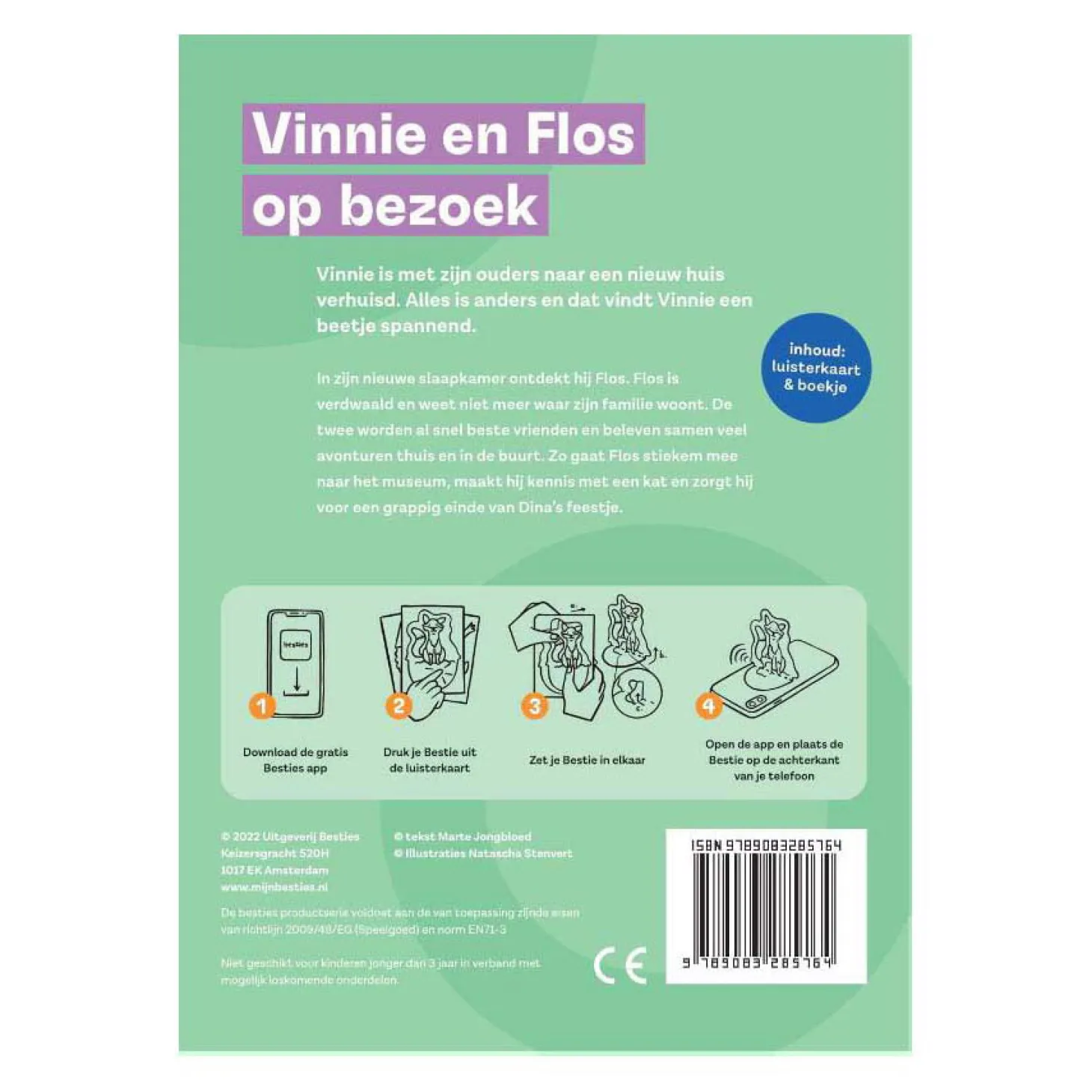 Vinnie en Flos op Bezoek Luisterkaart