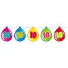 Vlaggenlijn Ballonnen 10 jaar, 10mtr.