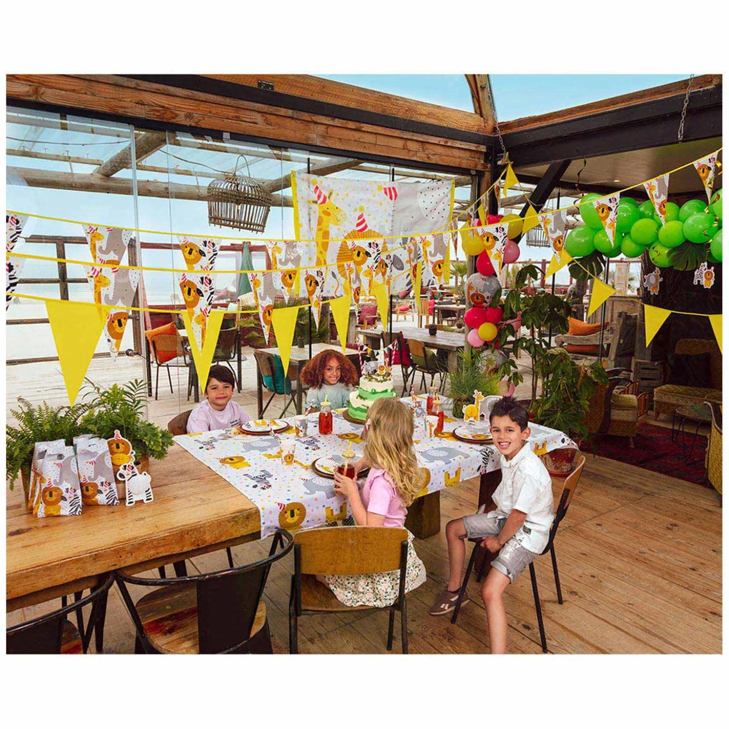 Vlaggenlijn Safari, 6mtr.