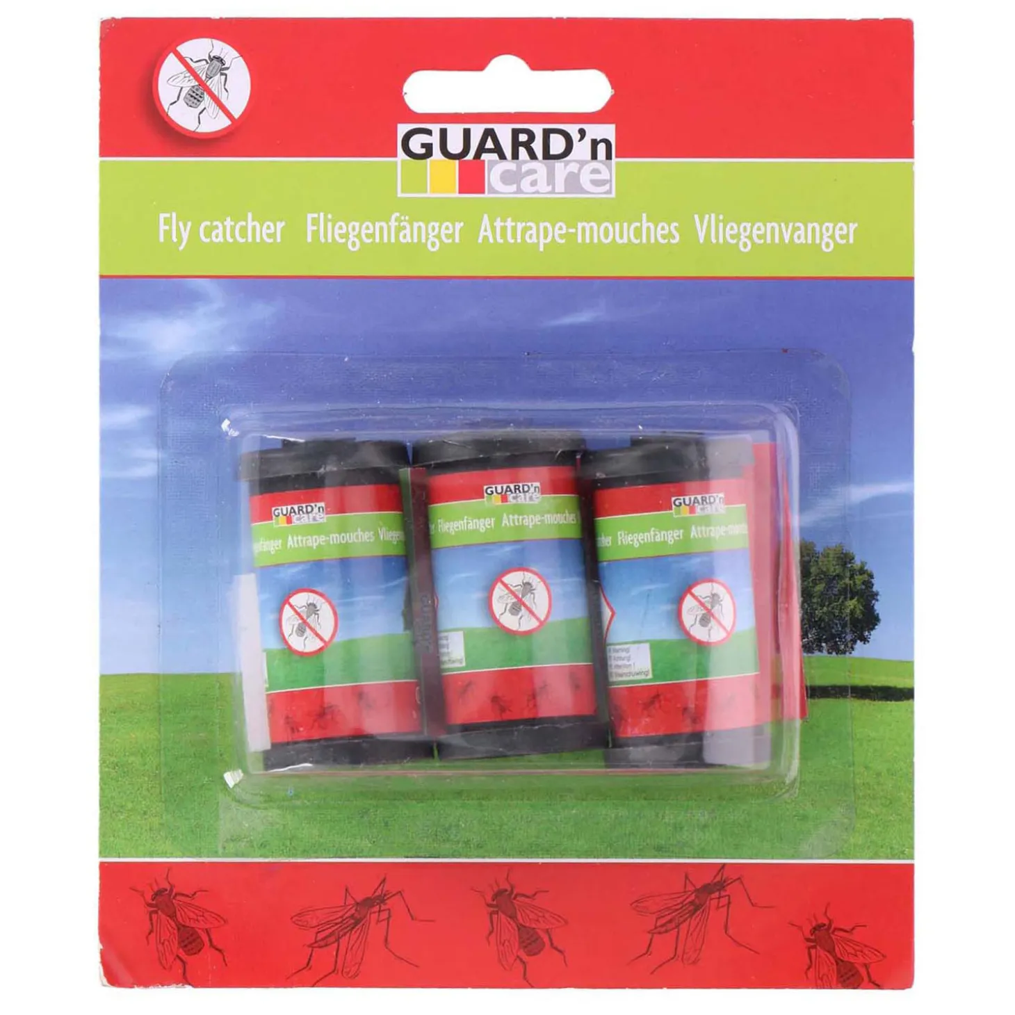 Vliegenvanger Plakstrips, 3st.