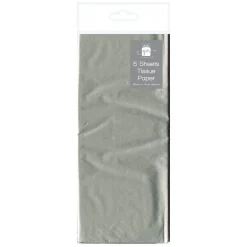 Vlieger, Zijdepapier Zilverkleur, 5st.