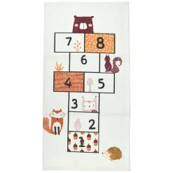 Vloerkleed Hinkelen Bosdieren, 70x140cm