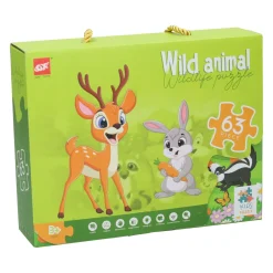 Vloerpuzzel Bosdieren, 63st.