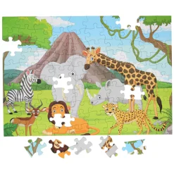 Vloerpuzzel Wilde Dieren, 100st.