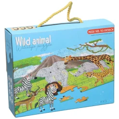 Vloerpuzzel Wilde Dieren, 100st.