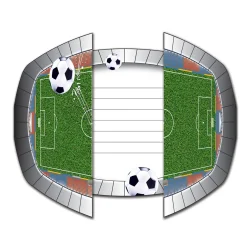 Voetbal Uitnodigingen, 8st.