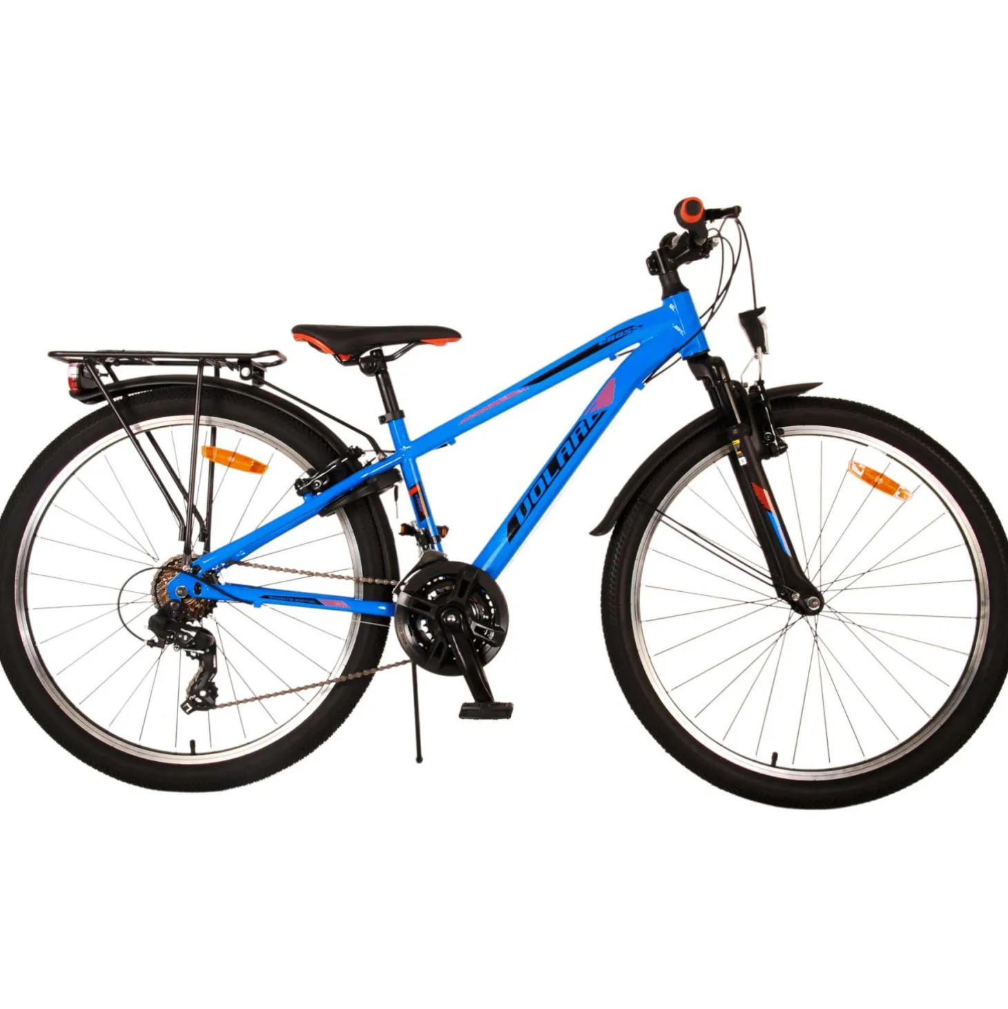 Volare Cross Fiets - 26" - Blauw - 18 versnellingen - Twee h