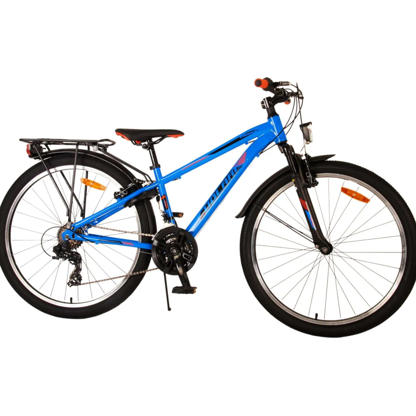Volare Cross Fiets - 26" - Blauw - 18 versnellingen - Twee h