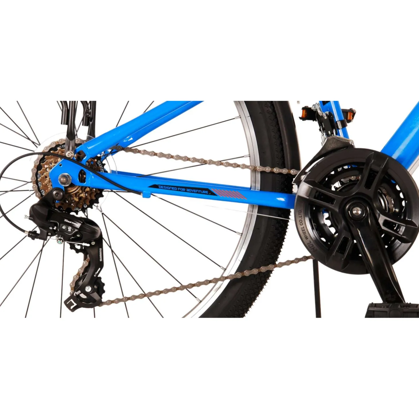 Volare Cross Fiets - 26" - Blauw - 18 versnellingen - Twee h