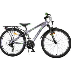 Volare Cross Fiets - 24" - Grijs - 18 versnellingen - Twee h