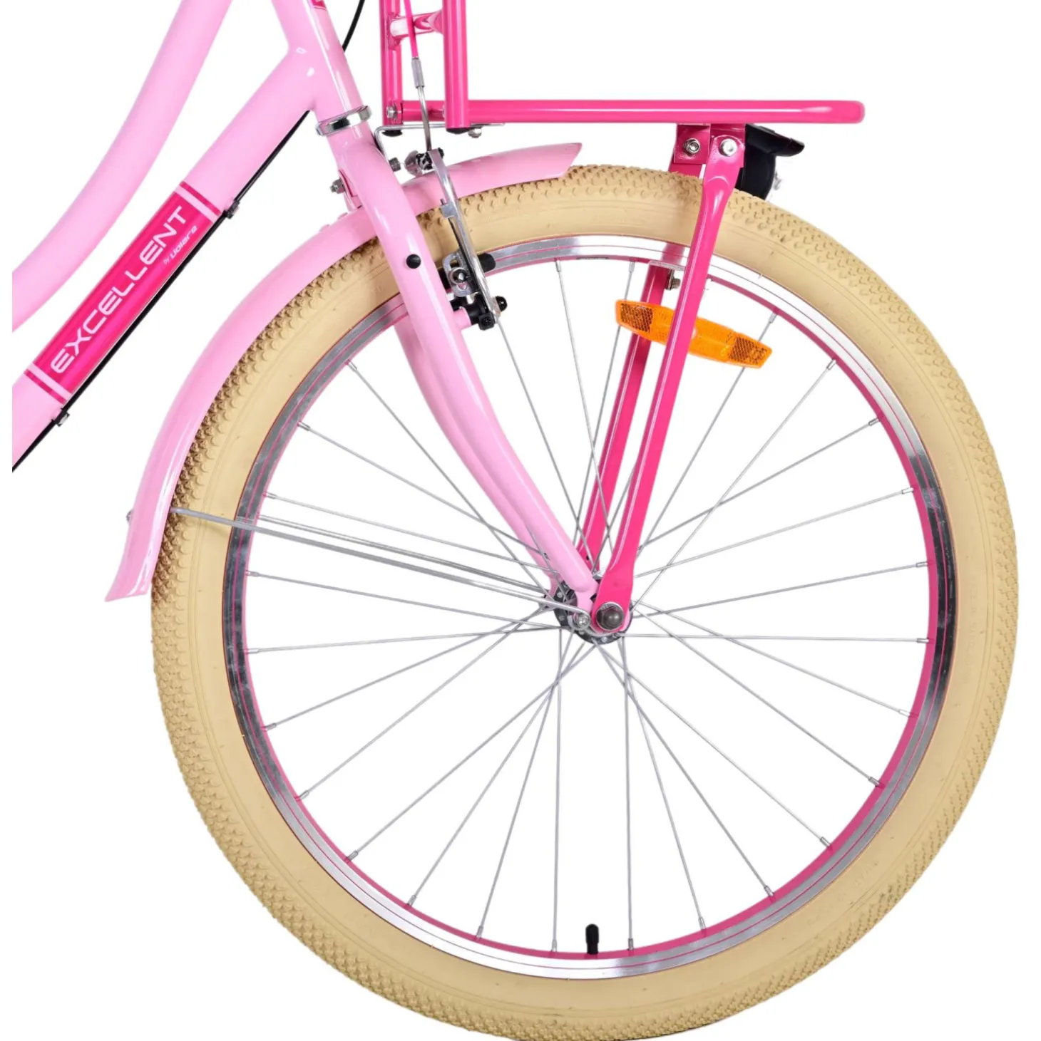 Volare Excellent Fiets - 24 inch - Roze - 3 Versnellingen