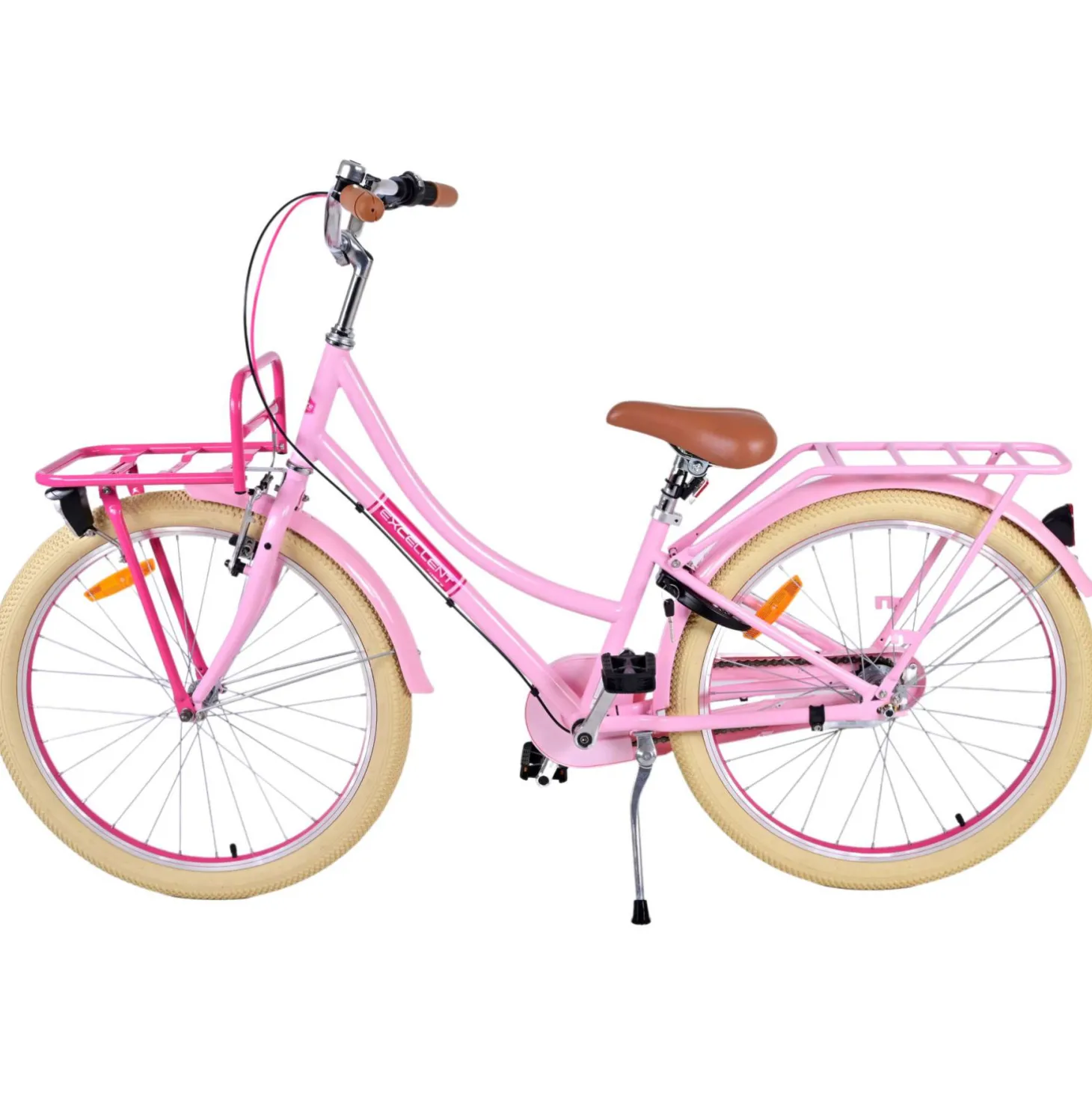 Volare Excellent Fiets - 24 inch - Roze - 3 Versnellingen