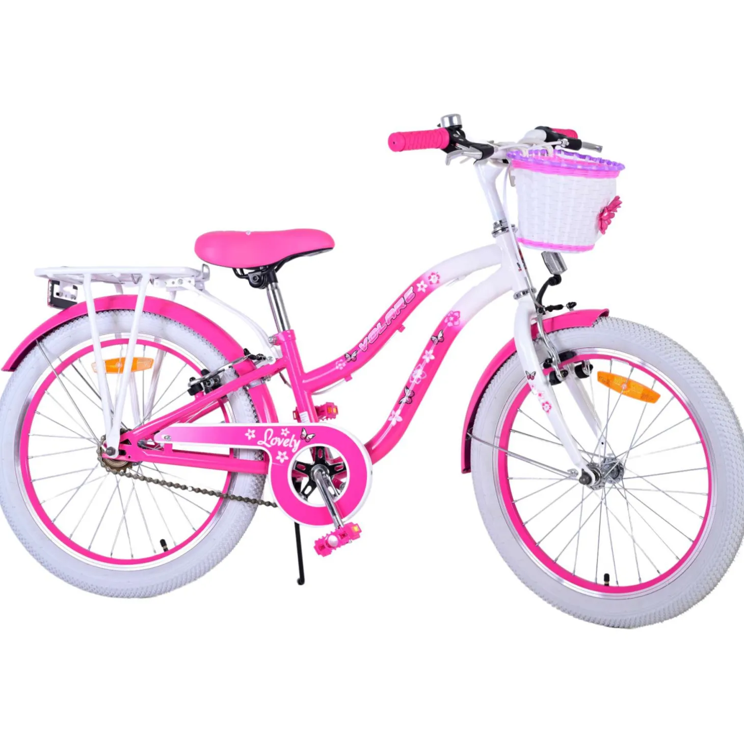 Volare Lovely Fiets - 20 inch - Roze - Twee handremmen