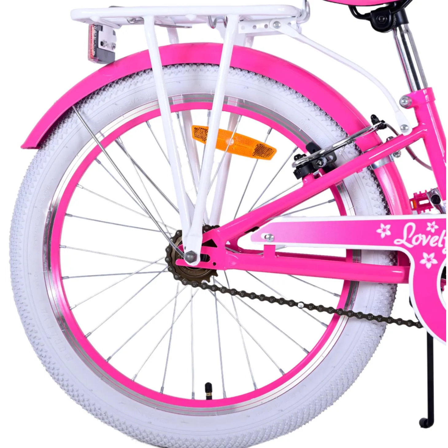 Volare Lovely Fiets - 20 inch - Roze - Twee handremmen