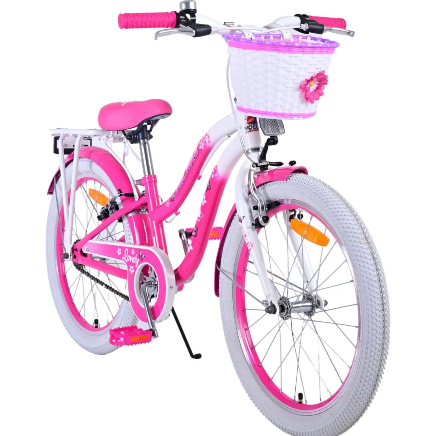 Volare Lovely Fiets - 20 inch - Roze - Twee handremmen