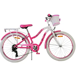Volare Lovely Fiets - 24 inch - Roze - 7 Versnellingen