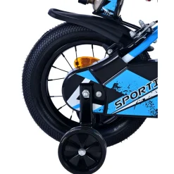 Volare Sportivo Fiets - 12" - Blauw Zwart - Twee Handremmen