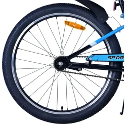 Volare Sportivo Fiets - 24 inch - Zwart Blauw
