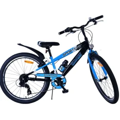 Volare Sportivo Fiets - 24 inch - 7 Speed - Zwart Blauw