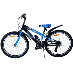 Volare Sportivo Fiets - 24 inch - 7 Speed - Zwart Blauw