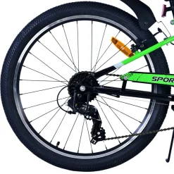 Volare Sportivo Fiets - 24 inch - 7 Speed - Zwart Groen