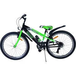 Volare Sportivo Fiets - 24 inch - 7 Speed - Zwart Groen