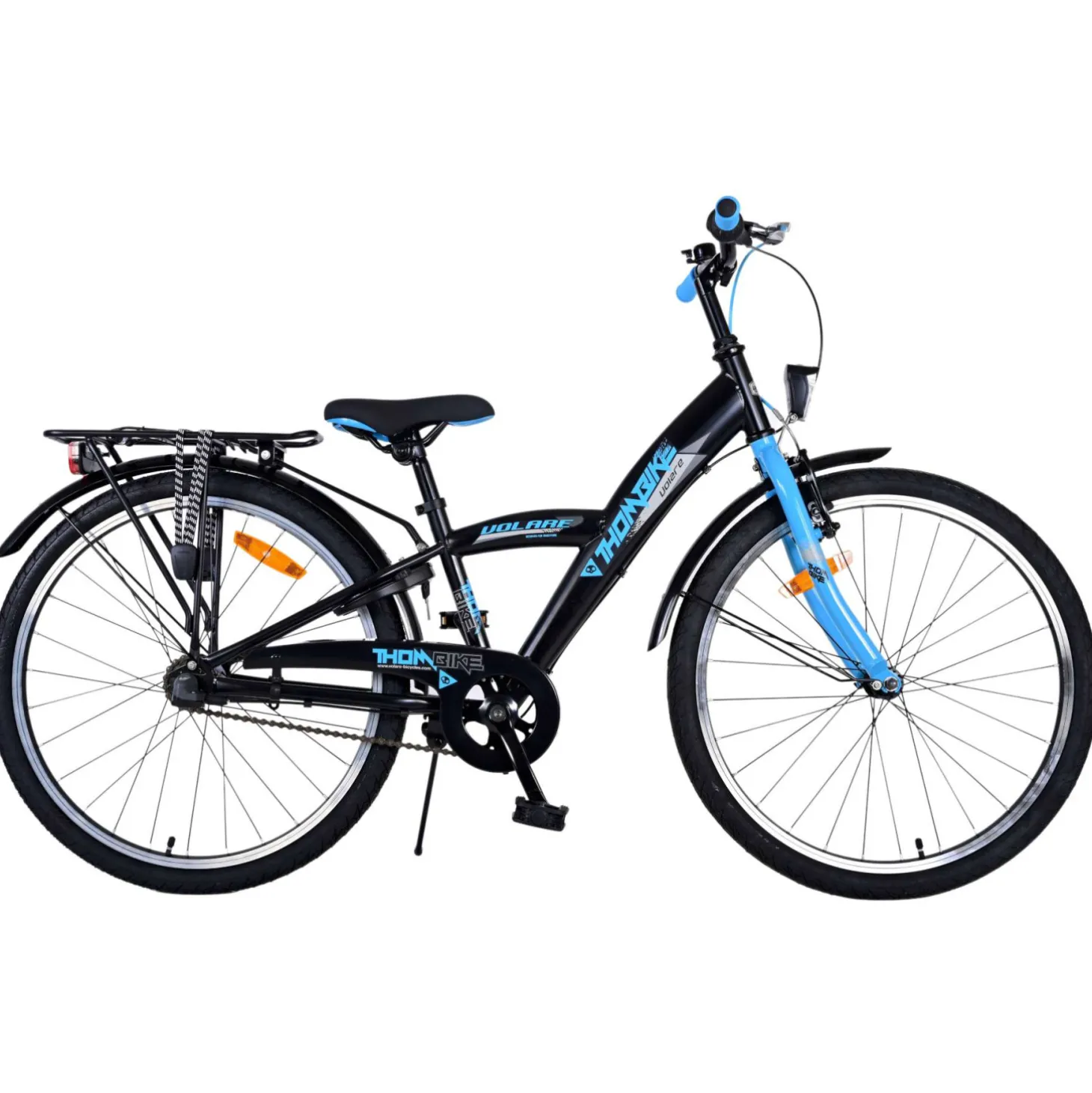 Volare Thombike Fiets - 24 inch - Zwart Blauw -