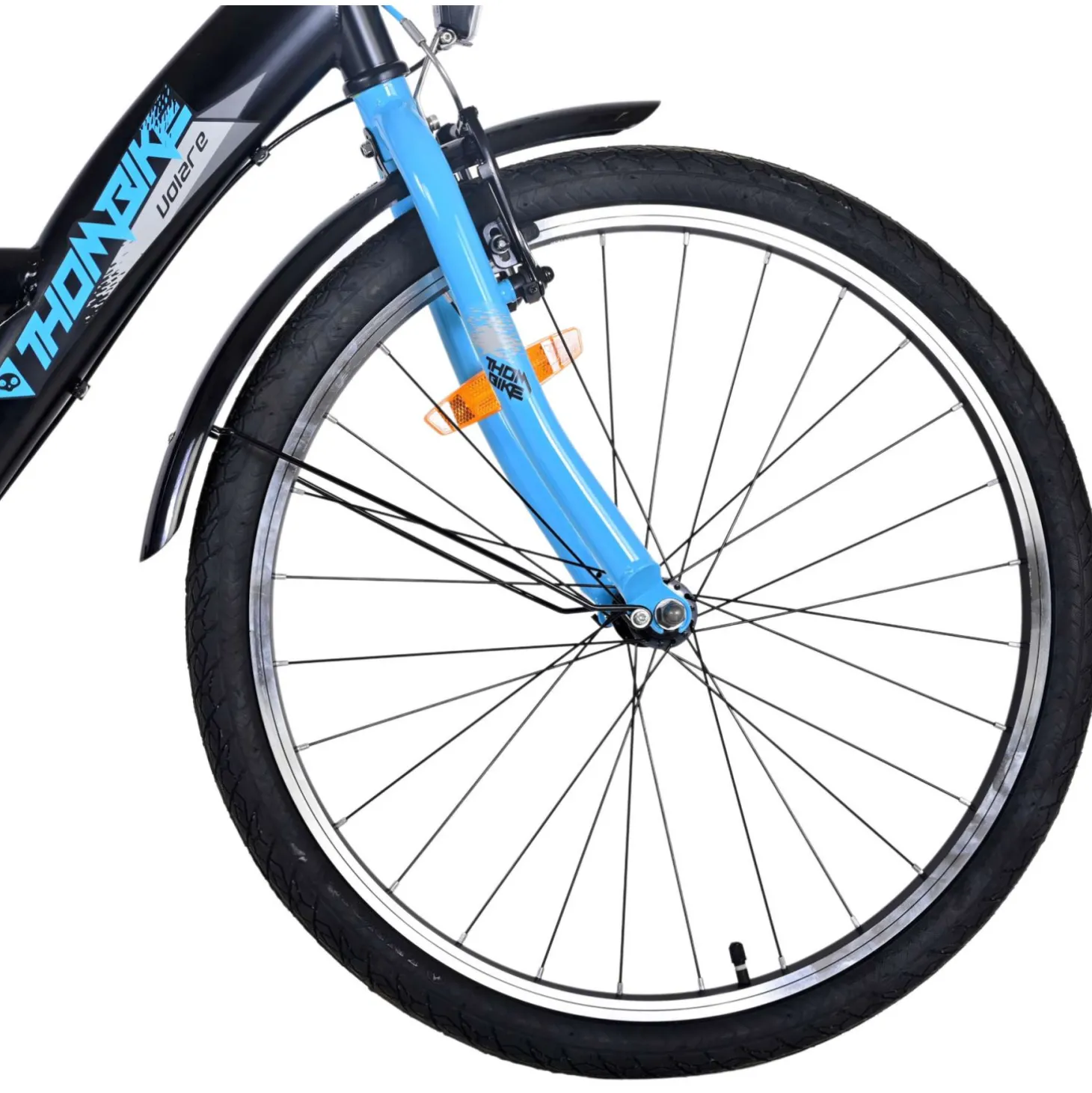 Volare Thombike Fiets - 24 inch - Zwart Blauw -