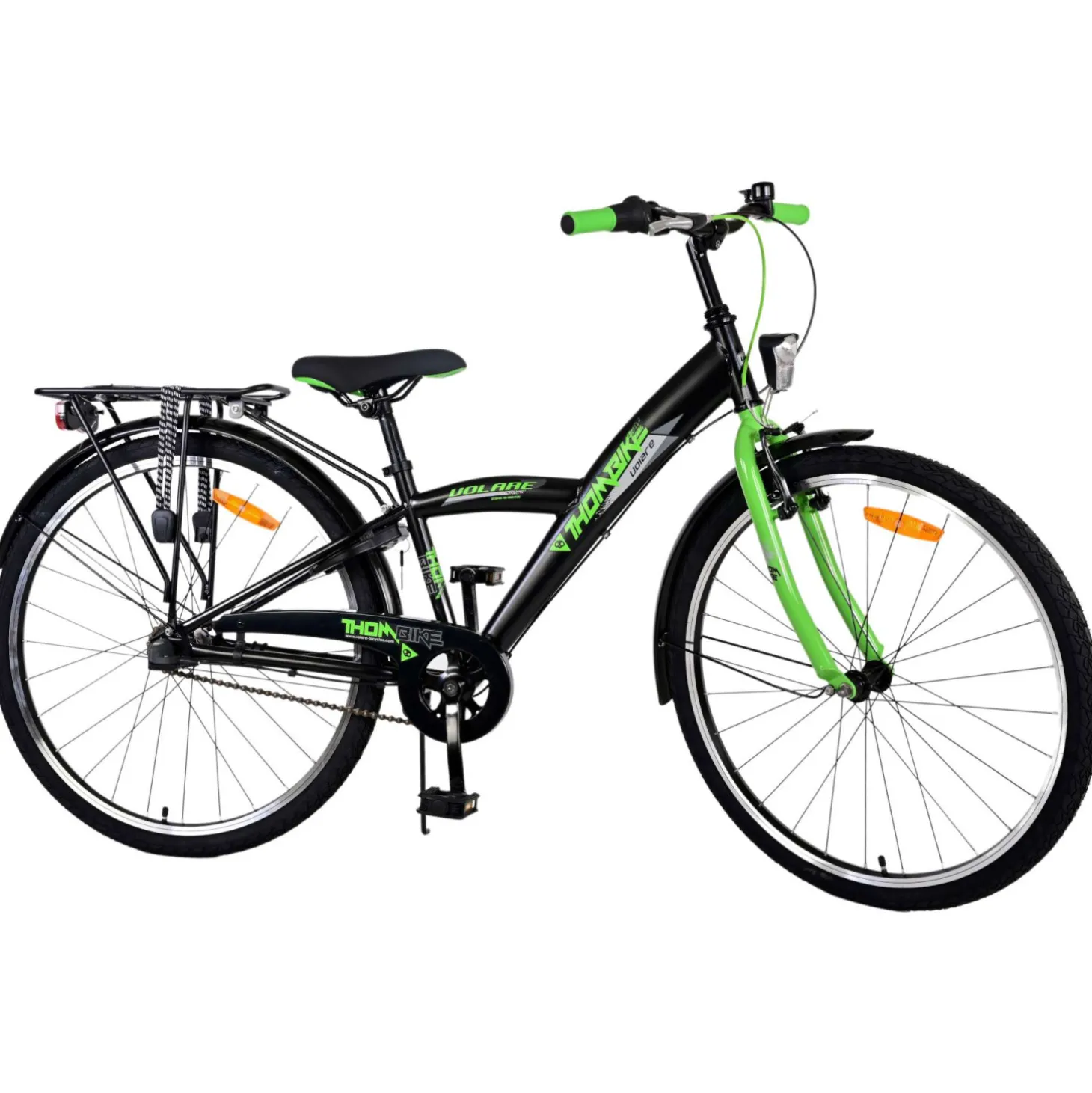 Volare Thombike Fiets - 26 inch - Zwart Groen -