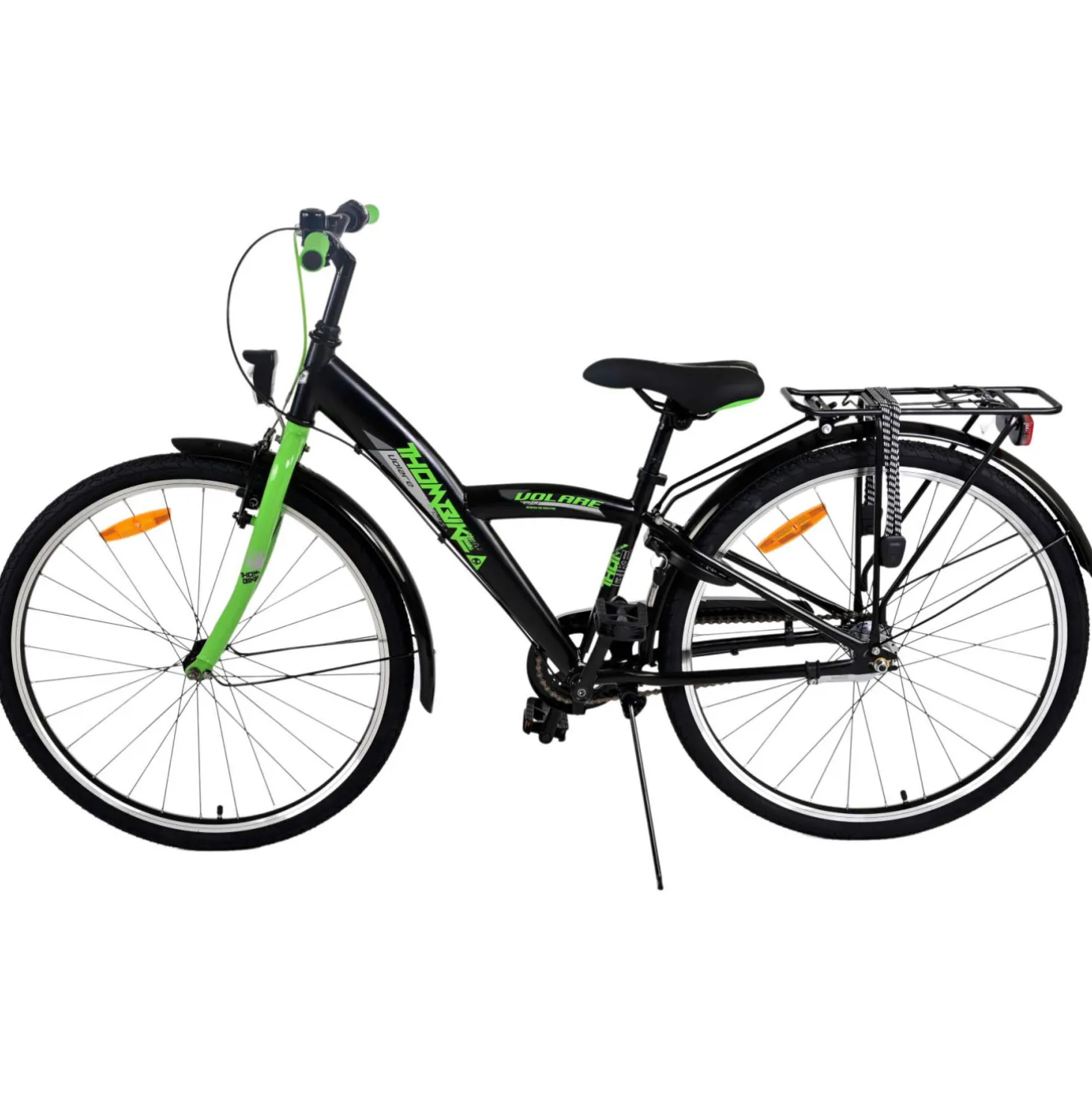 Volare Thombike Fiets - 26 inch - Zwart Groen -
