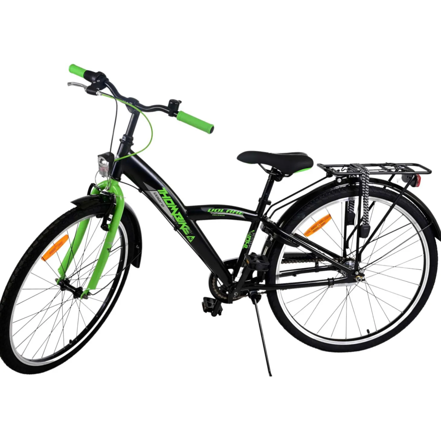 Volare Thombike Fiets - 26 inch - Zwart Groen -