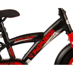 Volare Thombike Fiets - 12 inch - Zwart Rood