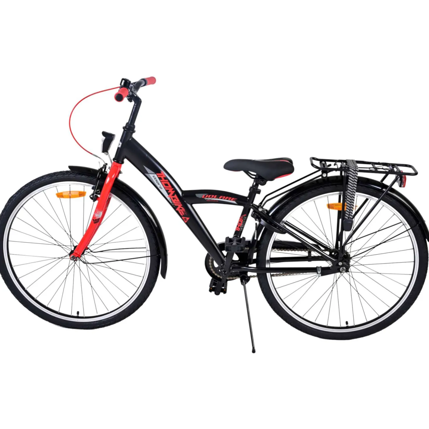 Volare Thombike Fiets - 26 inch - Zwart Rood