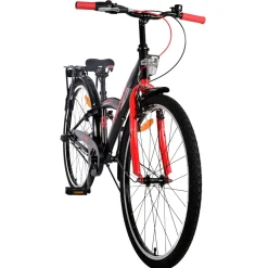 Volare Thombike Fiets - 26 inch - Zwart Rood -